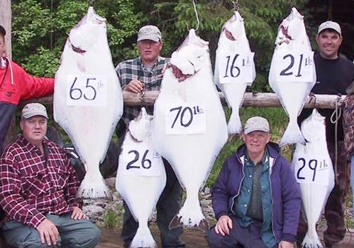Group of men with the fish they caught