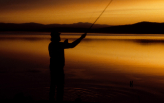 A man enjoying Fishing Season In Alaska.